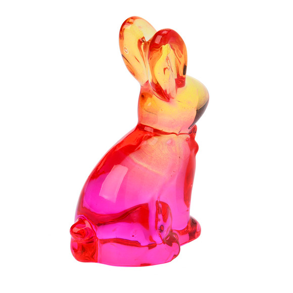 Klein decoratief glazen konijn