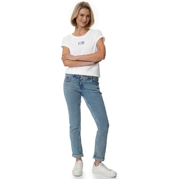 T-shirt voor dames in basic look