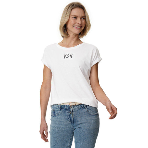 T-shirt voor dames in basic look
