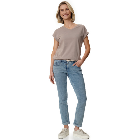 T-shirt voor dames in basic look