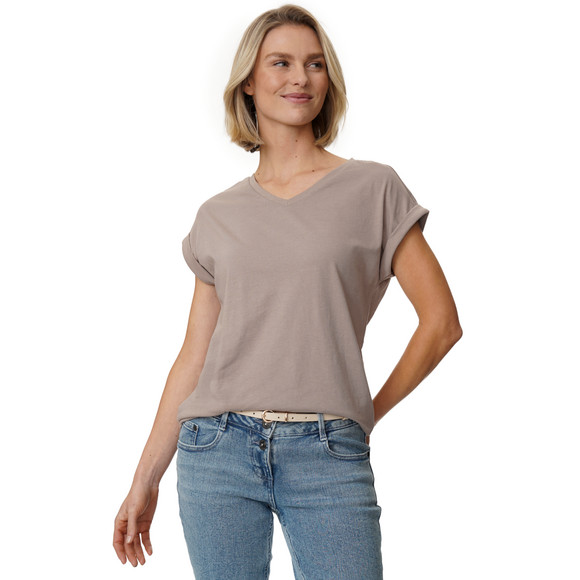 T-shirt voor dames in basic look