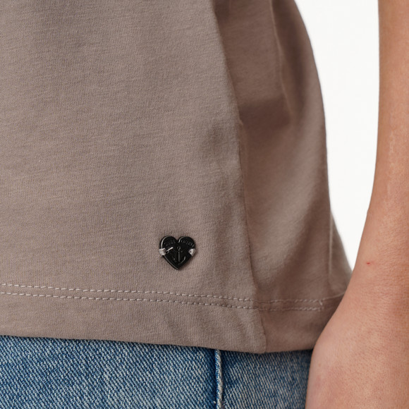 T-shirt voor dames in basic look