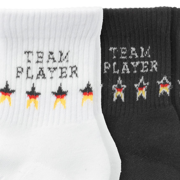 2 Paar Kinder Socken im Fußball-Design