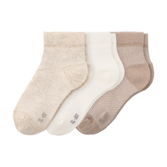 3 paar sneakersokken voor baby’s, enkellengte