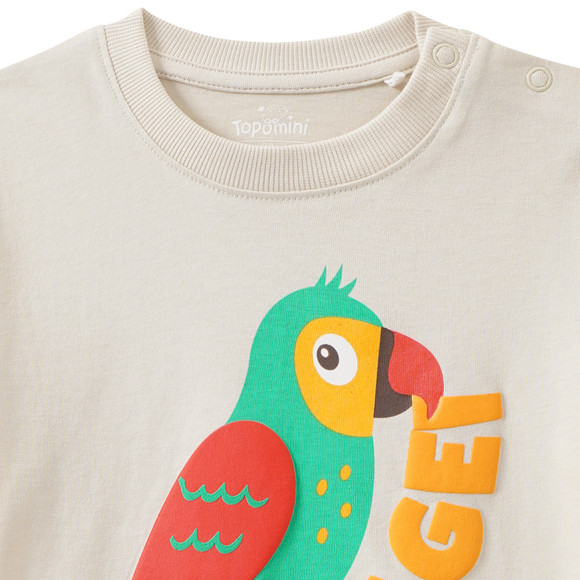 Baby T-Shirt mit Papagei-Motiv