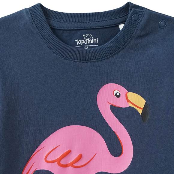 Baby T-Shirt mit Flamingo-Motiv
