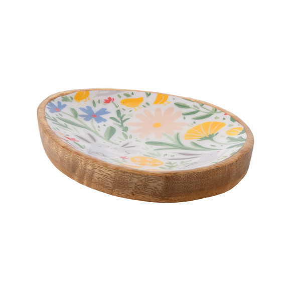 Kleine houten plaat in paas-Design