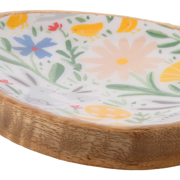 Kleine houten plaat in paas-Design