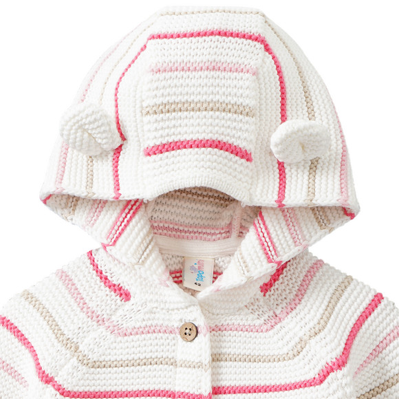 Newborn Strickjacke mit Öhrchen