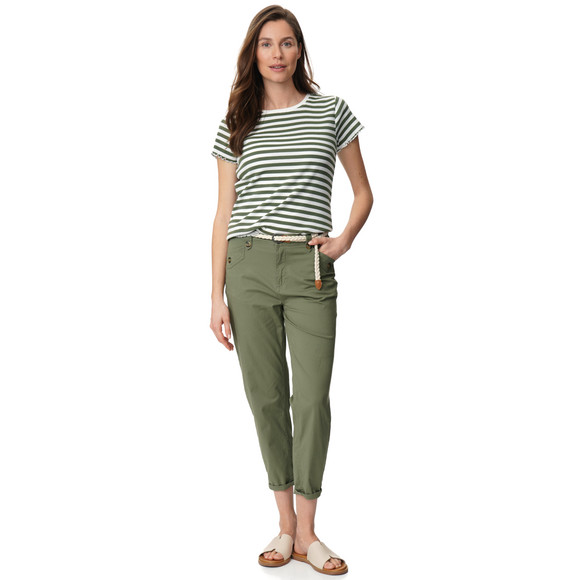 Damen Hose mit Zopf-Gürtel