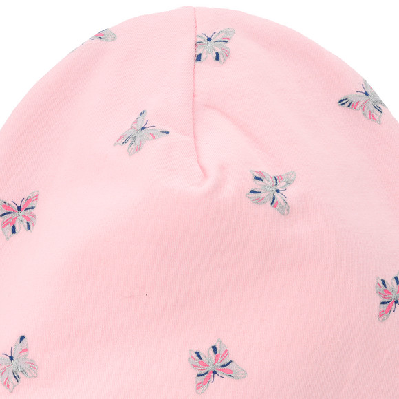 Mädchen Beanie mit Schmetterling-Allover