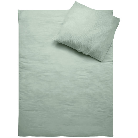 Mousseline beddengoed 155 x 220 cm effen