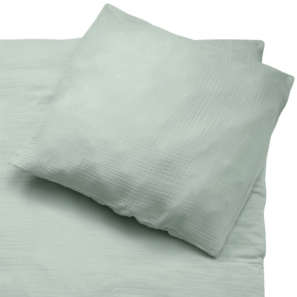 Mousseline beddengoed 155 x 220 cm effen