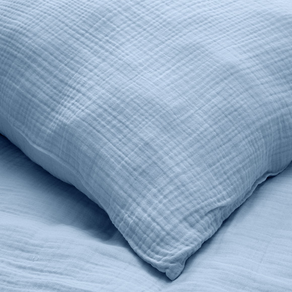 Mousseline beddengoed 135 x 200 cm effen