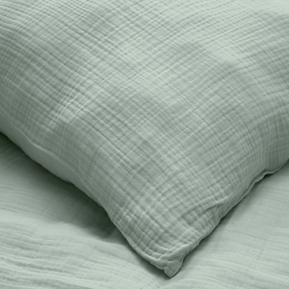 Mousseline beddengoed 135 x 200 cm effen