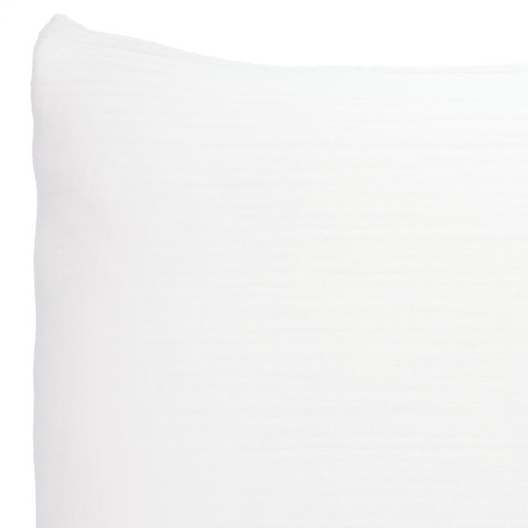 2 mousseline kussenslopen effen kleur