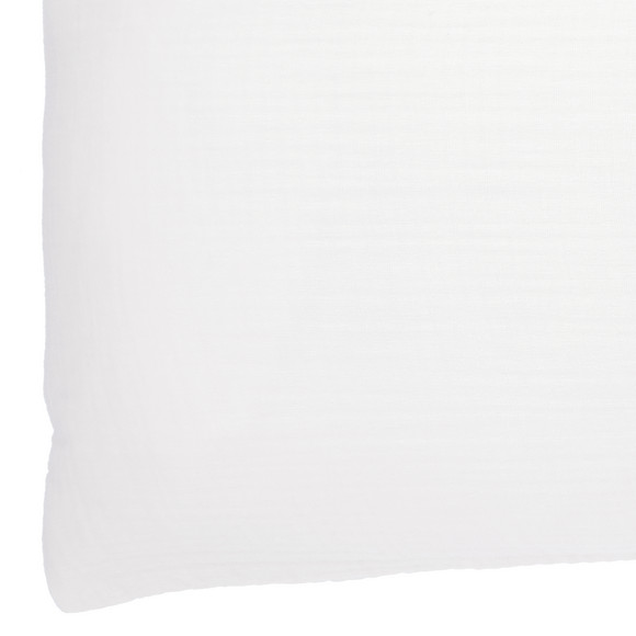 2 mousseline kussenslopen effen kleur