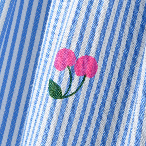 Babyblouse met kersenprint