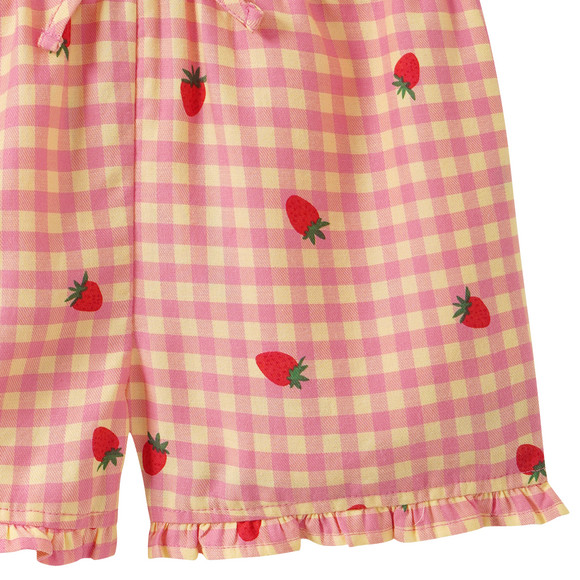 Baby Shorts mit Erdbeer-Print
