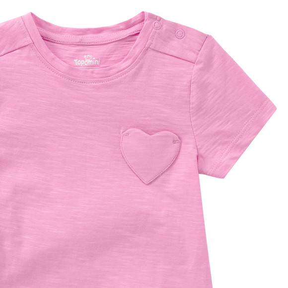 Baby T-Shirt mit Herz-Tasche