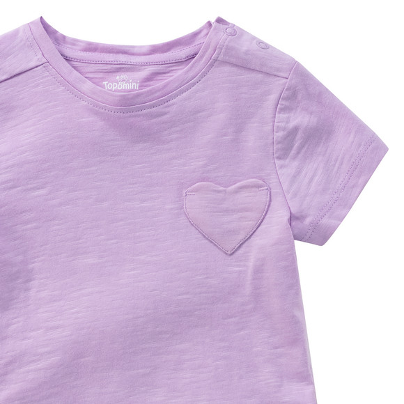 Baby T-Shirt mit Herz-Tasche