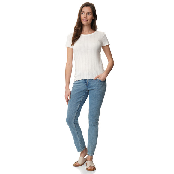 Dames T-shirt met ajourpatroon