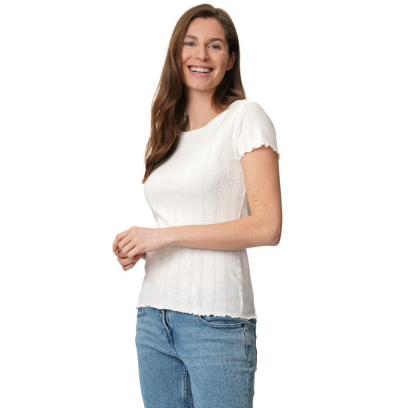 Dames T-shirt met ajourpatroon