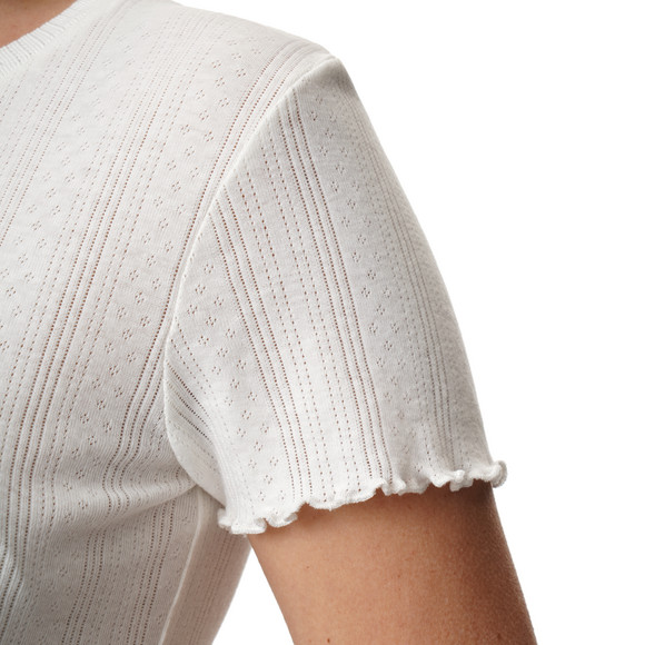 Dames T-shirt met ajourpatroon