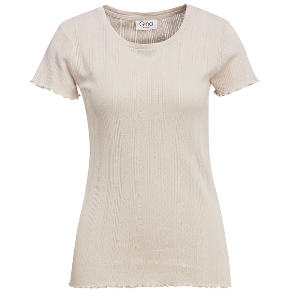 Dames T-shirt met ajour-patroon