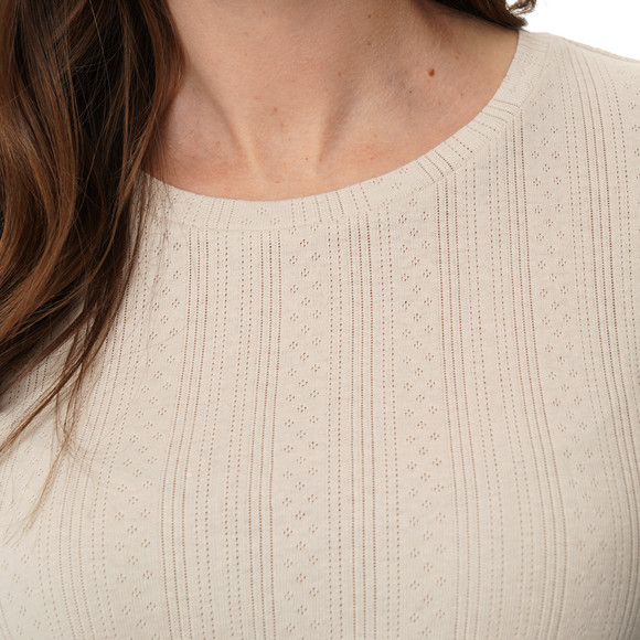 Dames T-shirt met ajour-patroon