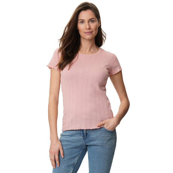 Dames T-shirt met ajour-patroon