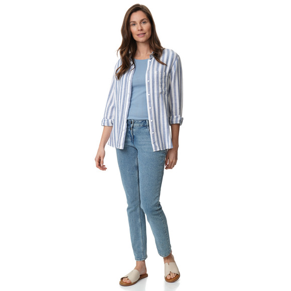 Dames T-shirt met ajour-patroon