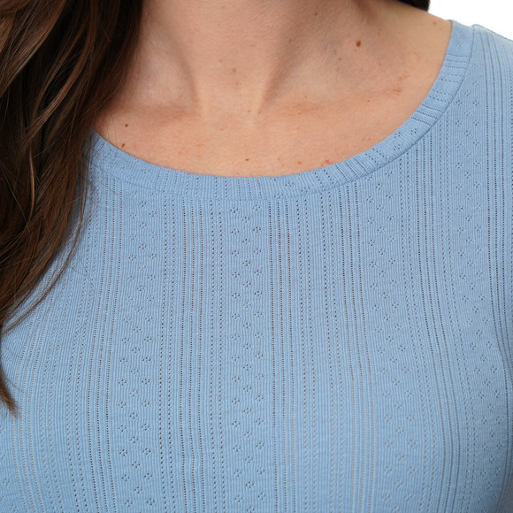 Dames T-shirt met ajour-patroon