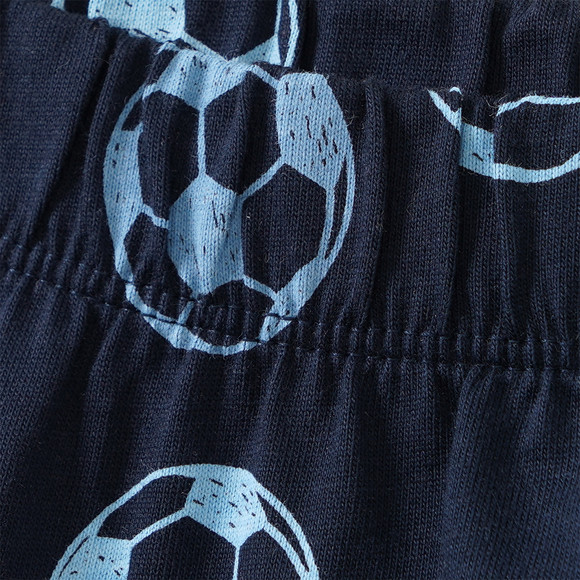 Jungen Schlafanzug mit Fußball-Print
