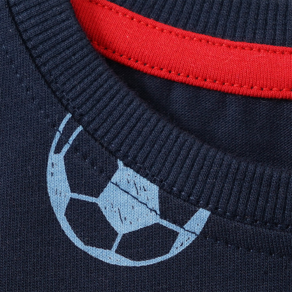 Jungen Schlafanzug mit Fußball-Print