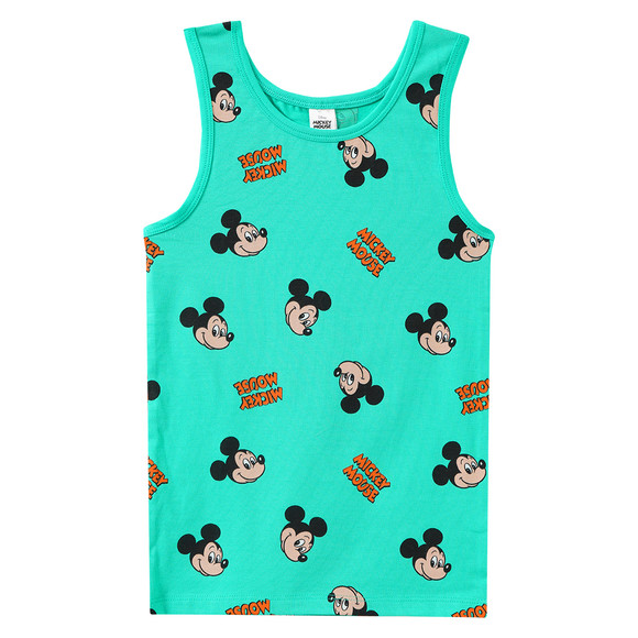 3 Micky Maus Unterhemden mit Prints