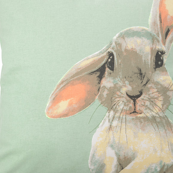 Kussensloop met haasjesmotief