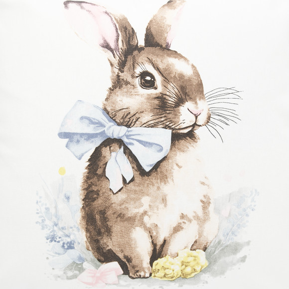 Kussensloop met hazenmotief