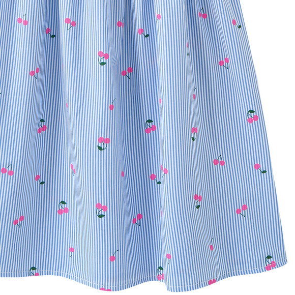 Meisjesjurk met kersenprint