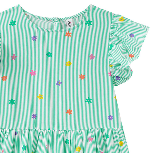 Meisjesjurk met bloemenprint