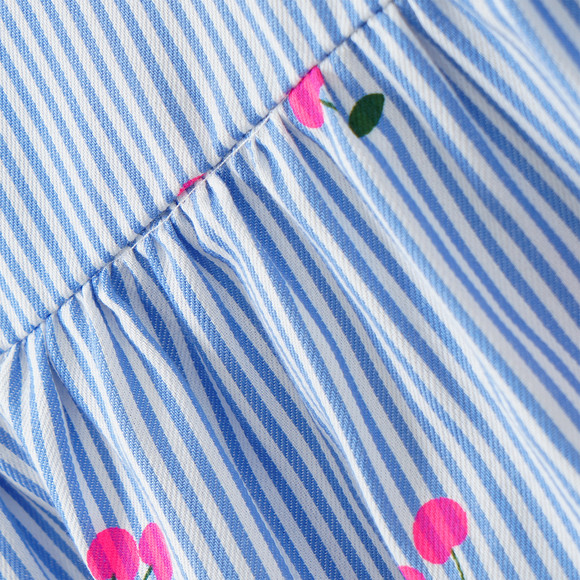 Mädchen Bluse mit Kirschen-Print