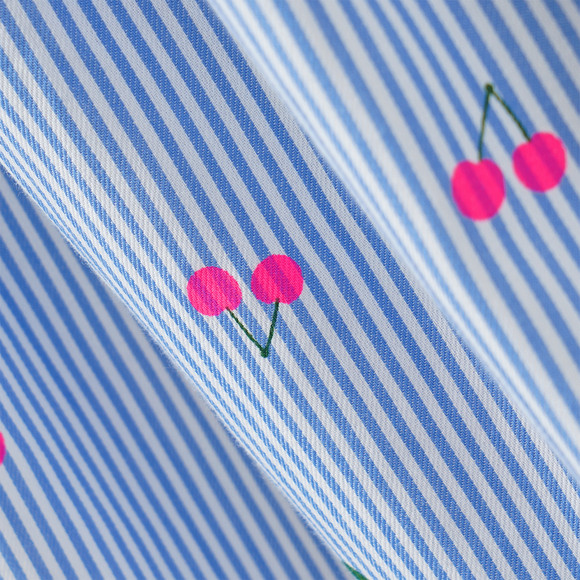 Mädchen Bluse mit Kirschen-Print