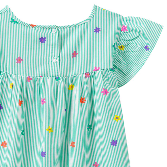 Mädchen Bluse mit Blumen-Print