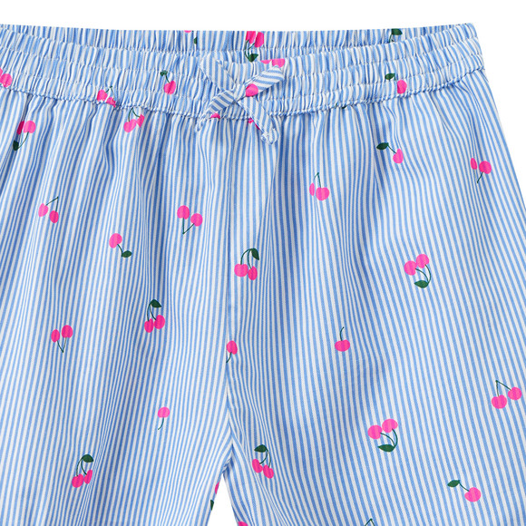 Meisjesshorts met kersenprint
