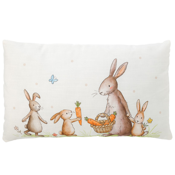 Kussen met haasjesmotief