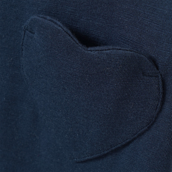 Mädchen T-Shirt mit Herz-Tasche