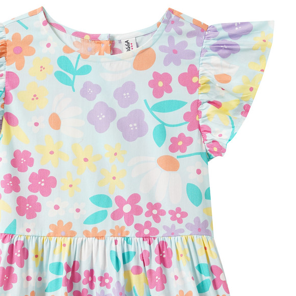 Meisjesjurk met all-over print