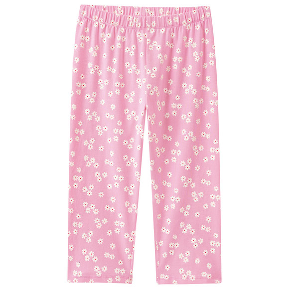 Caprilegging met all-over print voor meisjes roze / wit