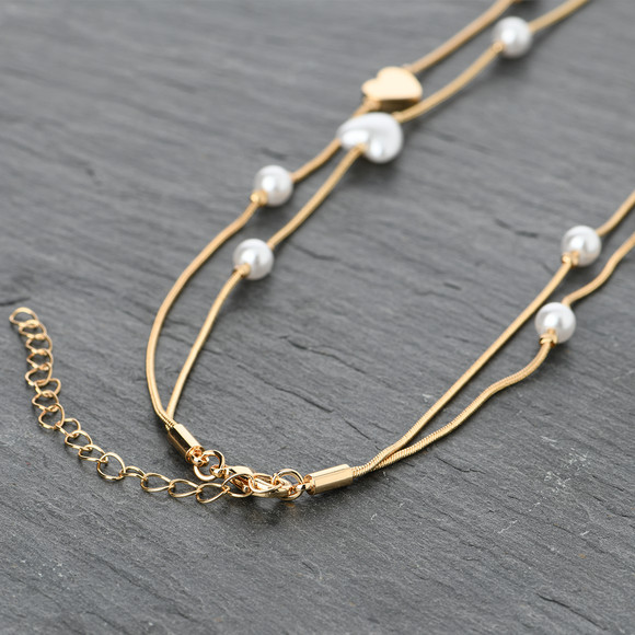 Damen Kette mit Herz-Details