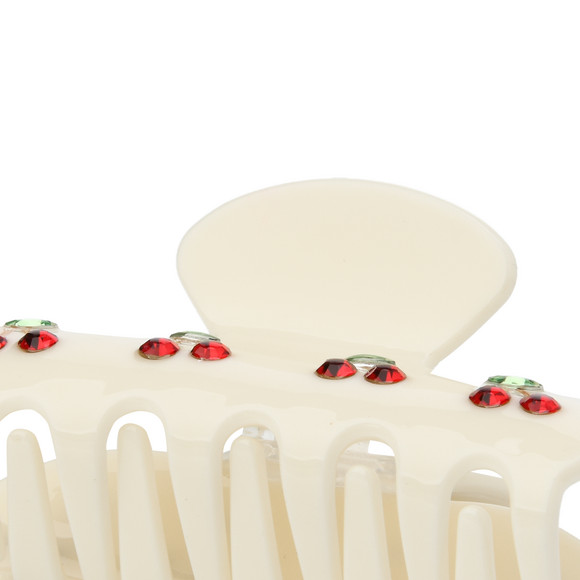 Haarklammer mit Kirsch-Motiven